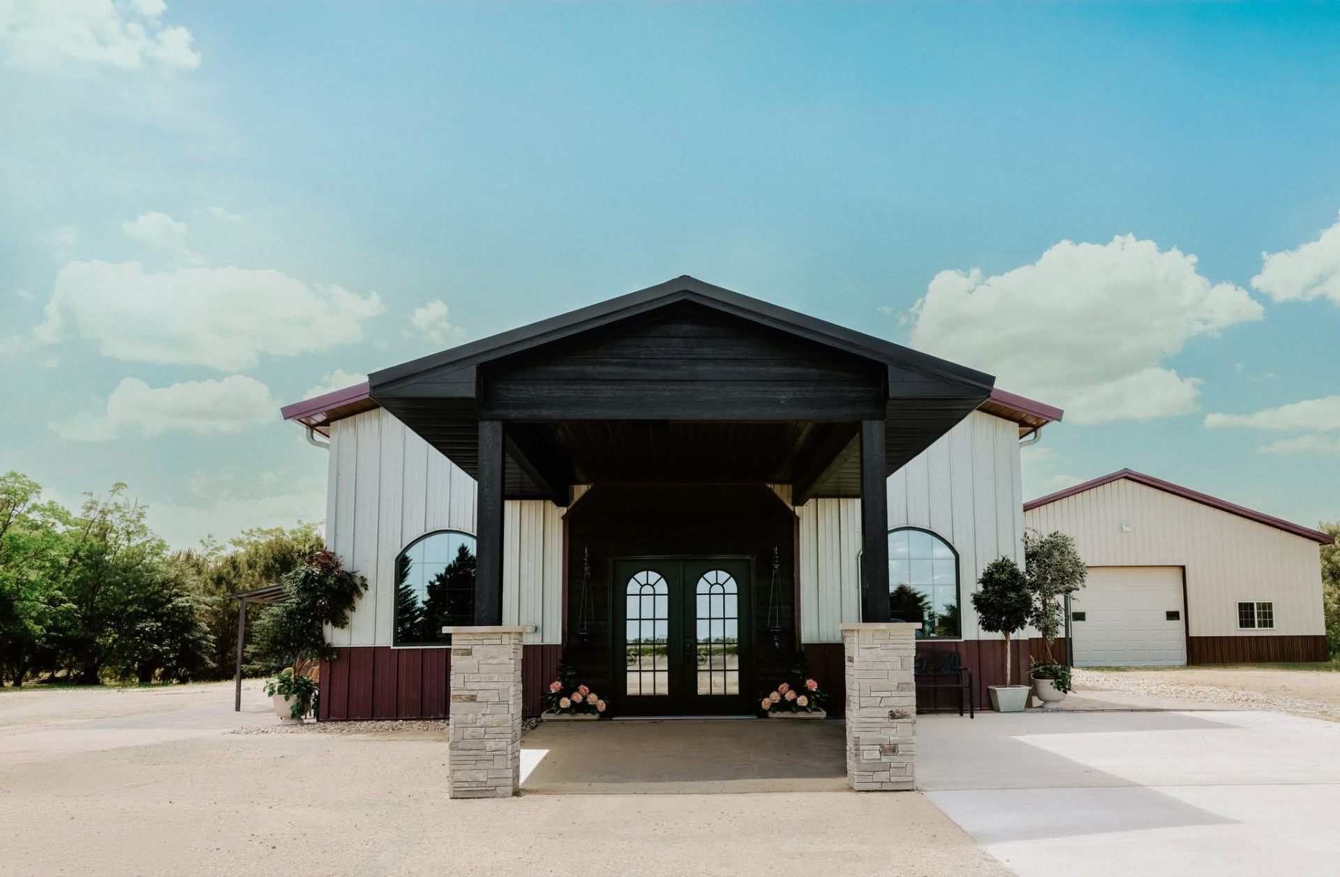 Bella Casa venue entrance on a sunny day
