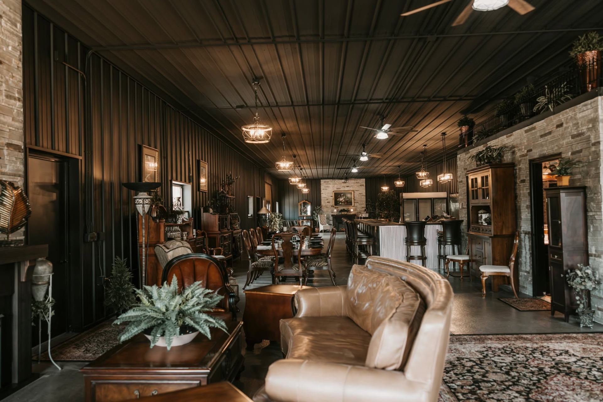Full interior view of the main hall